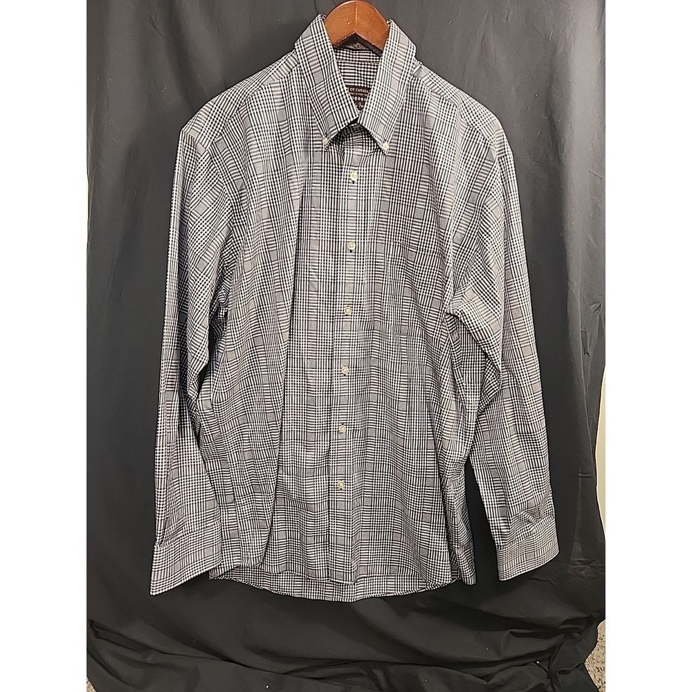 Forsyth Of Canada Non Iron Tailored Fit 2 Ply  Dress Shirt Men's Large